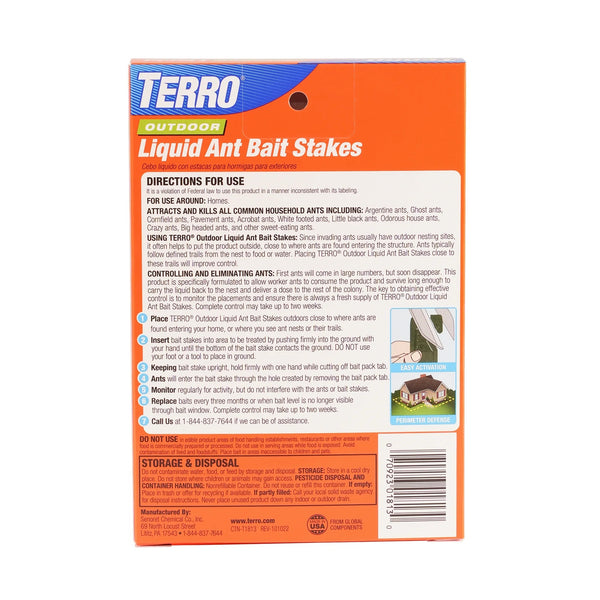 Outdoor Liquid Ant Bait Stakes - 1 pack - plus 3 My Outlet Mall Resealable Storage Pouches