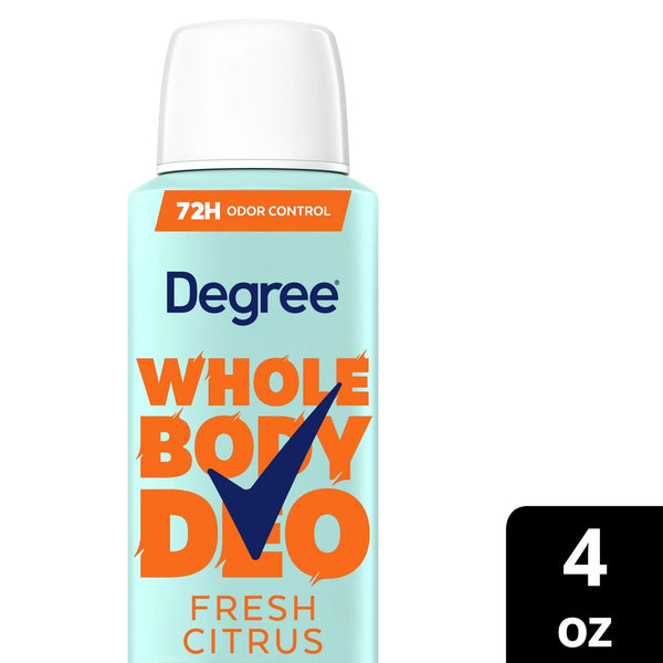 Women Whole Body Deodorant Spray for Women Fresh Citrus Scent Aluminum Free - 1 pack - 4 oz per pack - plus 3 My Outlet Mall Resealable Storage Pouches