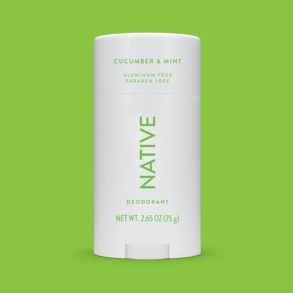 Deodorant, Aluminum Free, Cucumber & Mint, for Women and Men - 2 packs - 2.65 oz per pack - plus 3 My Outlet Mall Resealable Storage Pouches