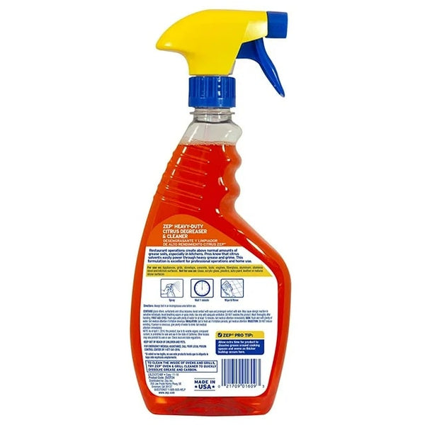 Heavy-Duty Citrus Degreaser and Cleaner Restaurant Grade, Removes Oil, Grease, Adhesive, and Kitchen Soil on Stovetops, Appliances Citrus Scent - 1 pack - 24 oz per pack - plus 3 My Outlet Mall Resealable Storage Pouches