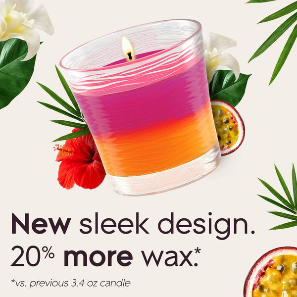 2in1 Single Wick Candles, Hawaiian Breeze + Vanilla Passionfruit, 2 Candles - 1 pack - plus 3 My Outlet Mall Resealable Storage Pouches