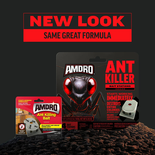 Ant Kills Ant Killer Bait Station - 2 packs - plus 3 My Outlet Mall Resealable Storage Pouches