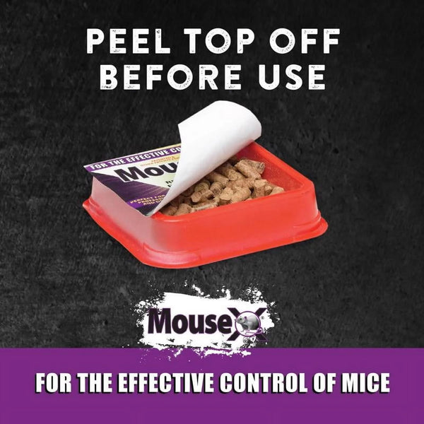 Ready-to-Use Mouse Killer Bait Trays - 2 packs - 2 Count - plus 3 My Outlet Mall Resealable Storage Pouches