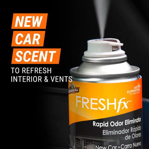 Fresh Fx Rapid Odor Eliminator New Car Scent - 1 pack - 1.5 oz per pack - plus 3 My Outlet Mall Resealable Storage Pouches