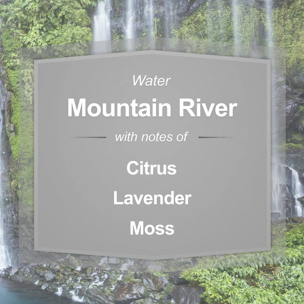 Mountain River Scented Single-Wick Large Glass Jar Candle - 1 pack - 20 oz per pack - plus 3 My Outlet Mall Resealable Storage Pouches