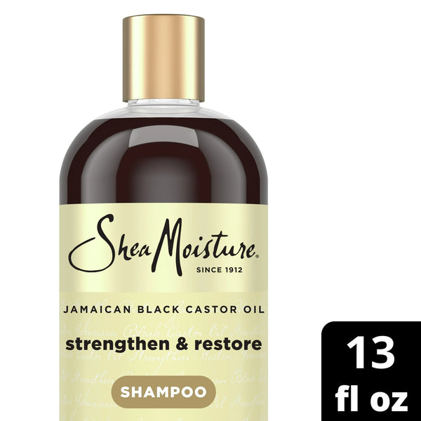 Strengthen & Restore Shampoo 100% Pure Jamaican Black Castor Oil - 3 packs - 13 oz per pack - plus 3 My Outlet Mall Resealable Storage Pouches