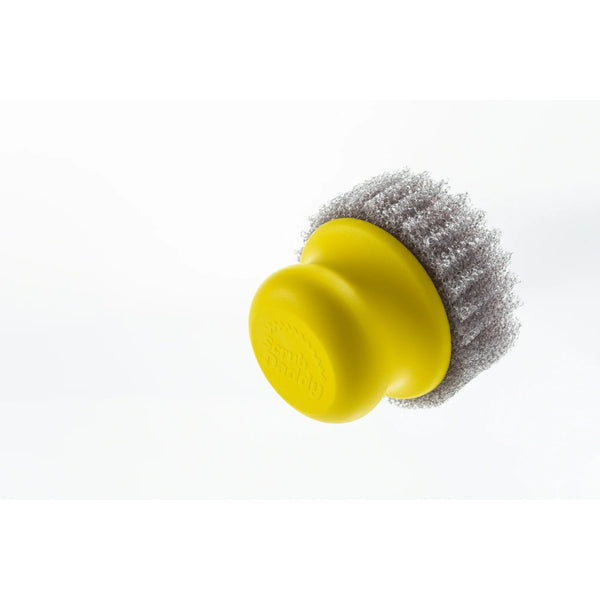 Scrub Hub Handle, Scrubbing Pad, Yellow - 2 packs - plus 3 My Outlet Mall Resealable Storage Pouches