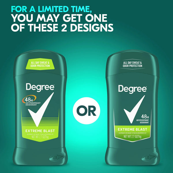Men Original Protection Antiperspirant Deodorant Stick for Men Extreme Blast Citrus Scent - 1 pack - 2.7 oz per pack - plus 3 My Outlet Mall Resealable Storage Pouches