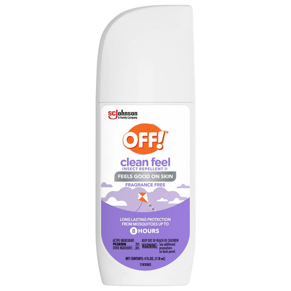 Clean Feel Picaridin Mosquito Repellent Spritz, Fragrance Free Bug Spray - 2 packs - 4 oz per pack - plus 3 My Outlet Mall Resealable Storage Pouches