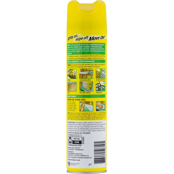 Multi-Surface Dusting and Cleaning Spray, Lemon Zest - 1 pack - 12 oz per pack  plus 3 My Outlet Mall Resealable Storage Pouches