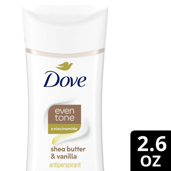 Even Tone Antiperspirant Deodorant Stick Shea Butter & Vanilla - 1 pack - 2.6 oz per pack - plus 3 My Outlet Mall Resealable Storage Pouches