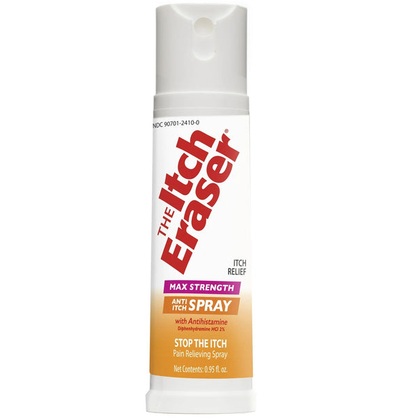 The Itch Eraser Spray - 1 pack - 0.95 Fl oz per pack - plus 3 My Outlet Mall Resealable Storage Pouches