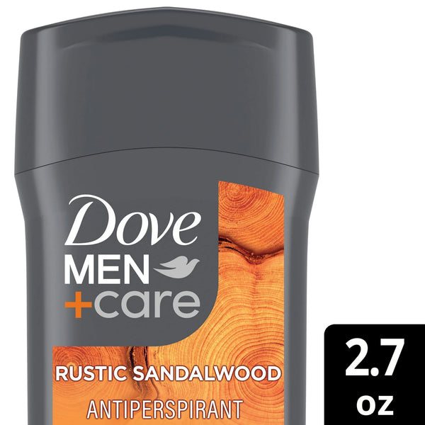 Men+Care Antiperspirant Deodorant Stick for Men Rustic Sandalwood - 1 pack - 2.7 oz per pack - plus 3 My Outlet Mall Resealable Storage Pouches