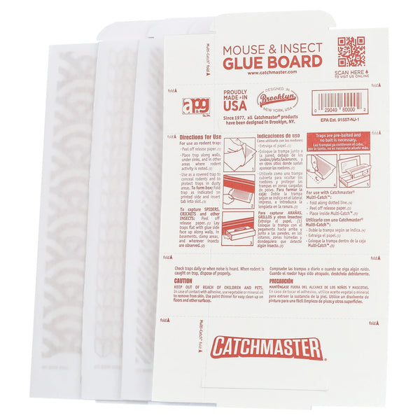 Mouse & Insect Solid Glue Board Traps Ready and Safe to Use Indoors - 1 pack - 4 Count - plus 3 My Outlet Mall Resealable Storage Pouches