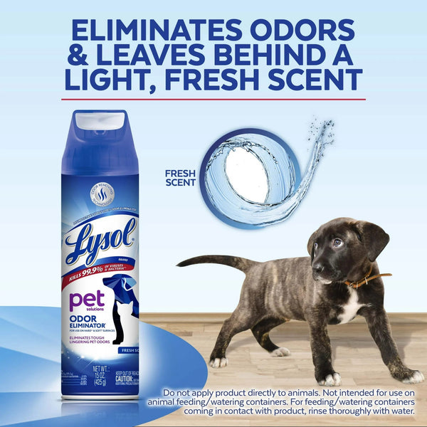 Pet Odor Eliminator Spray, Sanitizing and Disinfecting Spray for Pet Odors - 2 packs - 15 oz per pack - plus 3 My Outlet Mall Resealable Storage Pouches