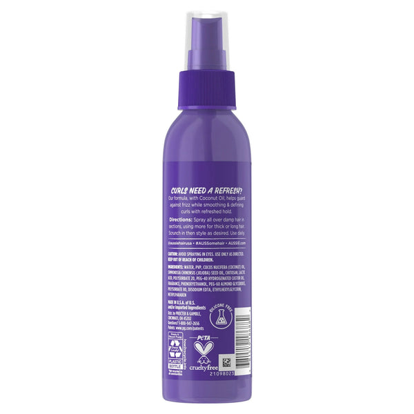 Miracle Curls Curl Refresher Spray Gel, Max Hold, for All Hair Types - 2 packs - 5.7Fl oz per pack - plus 3 My Outlet Mall Resealable Storage Pouches