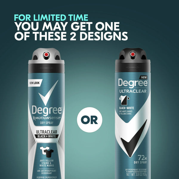 Ultra Clear Long Lasting Men's Antiperspirant Deodorant Dry Spray, Woody - 2 packs - 3.8 oz per pack - plus 3 My Outlet Mall Resealable Storage Pouches