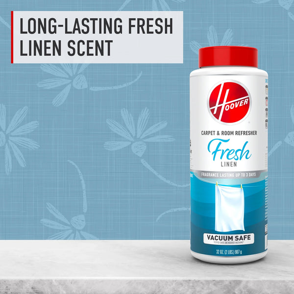 Carpet & Room Refresher Fresh Linen Scent Carpet Powder - 1 pack - 32 oz per pack - plus 3 My Outlet Mall Resealable Storage Pouches