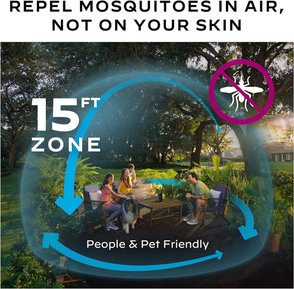 Mosquito Repellent Refill with 12-Hour Mosquito Protection - 3 packs - plus 3 My Outlet Mall Resealable Storage Pouches