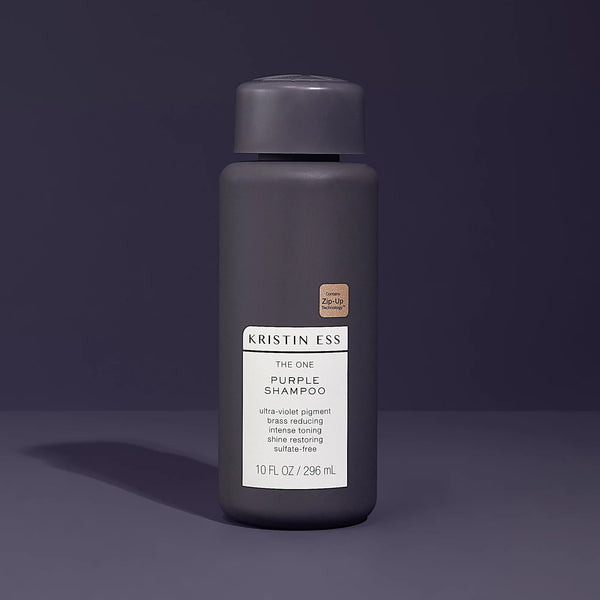 Hair Purple Shampoo for Blonde, Brunette, Silver + Grey Hair, Anti Brass + Yellow Tones, Sulfate Free Toning Shampoo - 1 pack - 10 oz per pack - plus 3 My Outlet Mall Resealable Storage Pouches