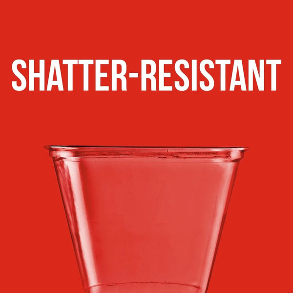 Party Disposable Plastic Cups, Clear, 9 oz - 1 pack - 50 Count per pack - plus 3 My Outlet Mall Resealable Storage Pouches
