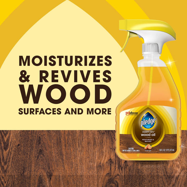 Wood Oil, Expert Care, Trigger, Orange Scent - 1 pack - 16 oz per pack - plus 3 My Outlet Mall Resealable Storage Pouches