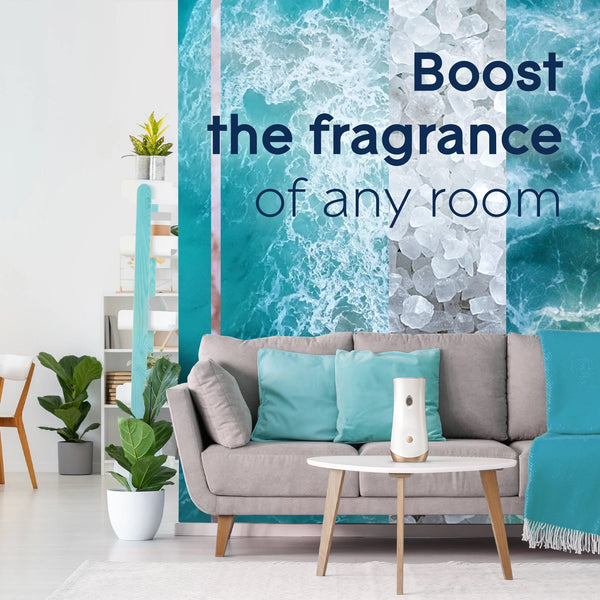 Automatic Spray Refills, Air Freshener, Infused with Essential Oils, Sky & Sea Salt - 3 packs - 2 count per pack - plus 3 My Outlet Mall Resealable Storage Pouches