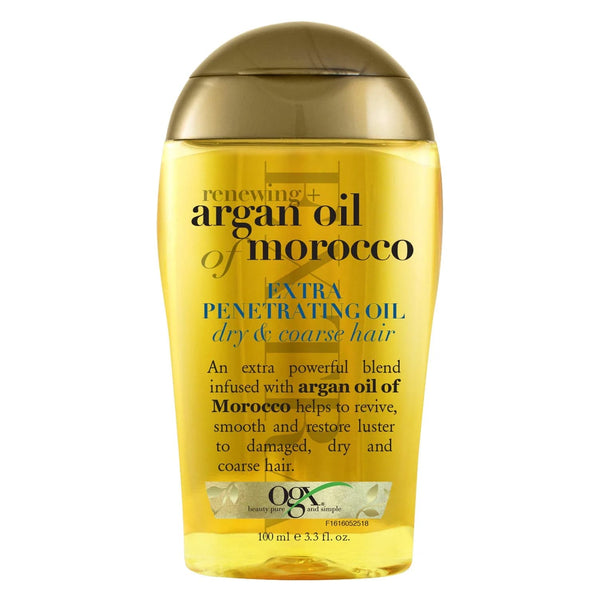 Extra Strength Argan Oil of Morocco Hair Oil Serum - 3 packs - 3.3Fl oz per pack - plus 3 My Outlet Mall Resealable Storage Pouches