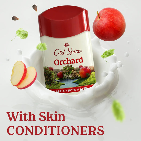Antiperspirant Deodorant for Men in Orchard, 24/7 Lasting Freshness and Sweat Protection - 2 packs - 2.6 oz per pack - plus 3 My Outlet Mall Resealable Storage Pouches
