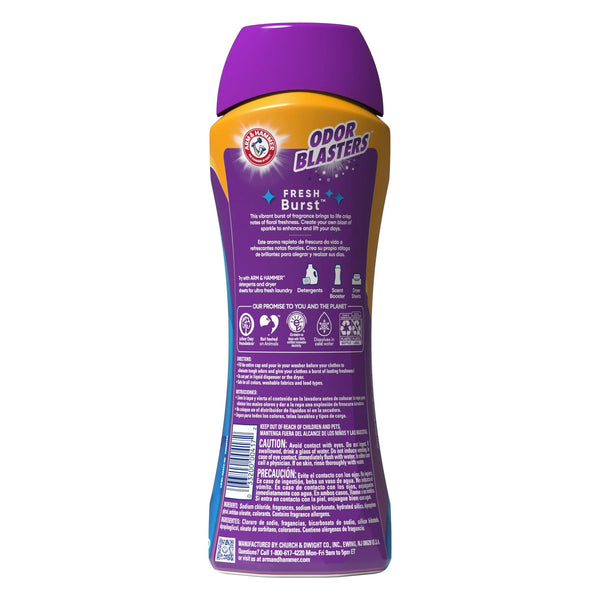 Odor Blasters Fresh Burst In-Wash Laundry Scent Booster- 2 packs - 24 oz per pack - plus 3 My Outlet Mall Resealable Storage Pouches