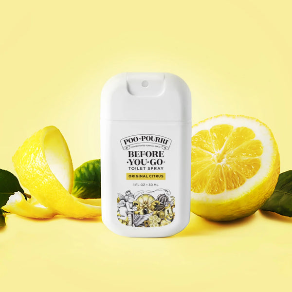 Original Citrus Pocket Sprayer, Lemon + Bergamot + Lemongrass, Before-You-Go Toilet Spray - 1 pack - 1 oz per pack - plus 3 My Outlet Mall Resealable Storage Pouches