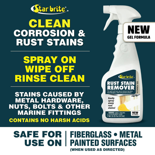 Rust Stain Remover - 1 pack - 16 oz per pack - plus 3 My Outlet Mall Resealable Storage Pouches
