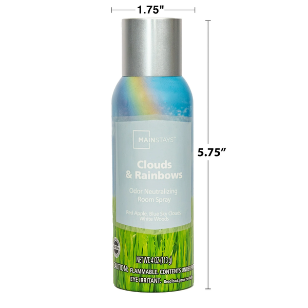 Odor Neutralizing Room Spray, Clouds & Rainbows Air Freshner - 2 packs - 4 oz per pack plus 3 My Outlet Mall Resealable Storage Pouches