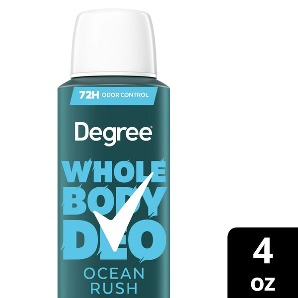 Men Whole Body Deodorant Spray for Men, Ocean Rush Scent, Aluminum Free - 2 packs - 4 oz per pack - plus 3 My Outlet Mall Resealable Storage Pouches