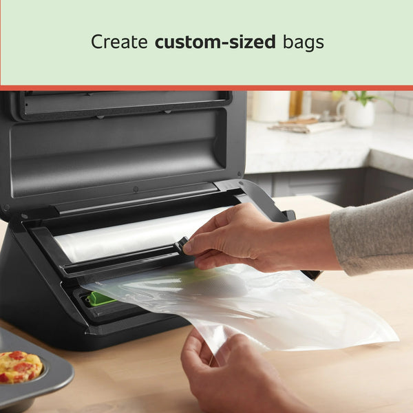 Heat Seal 11 in. Vacuum Sealer Roll, 11" x 12', Clear - 3 packs - plus 3 My Outlet Mall Resealable Storage Pouches