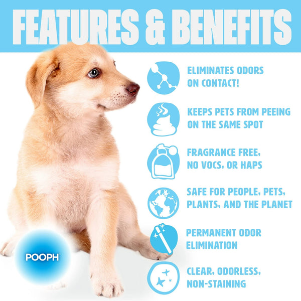 Pet Odor and Stain Eliminator - 1 pack - 20 fl oz per pack - plus 3 My Outlet Mall Resealable Storage Pouches