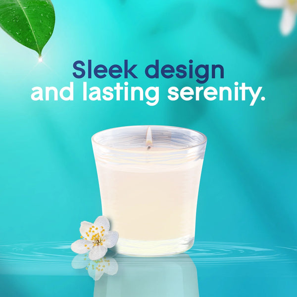 Single Wick Candle, Dewdrop Petals, 2 Candles - 1 pack - plus 3 My Outlet Mall Resealable Storage Pouches