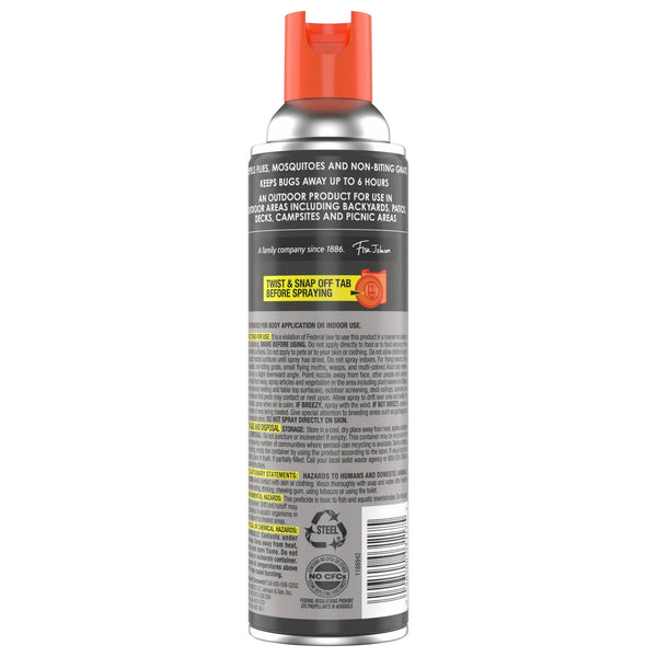 Outdoor Mosquito Fogger, Campsite Insecticide with up to 6 Hours of Protection - 3 packs - 12 oz per pack - plus 3 My Outlet Mall Resealable Storage Pouches