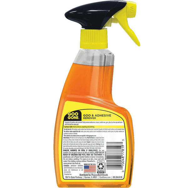 Original Spray Gel Adhesive Remover, Orange Citrus Scent - 1 pack - 12 oz per pack - plus 3 My Outlet Mall Resealable Storage Pouches