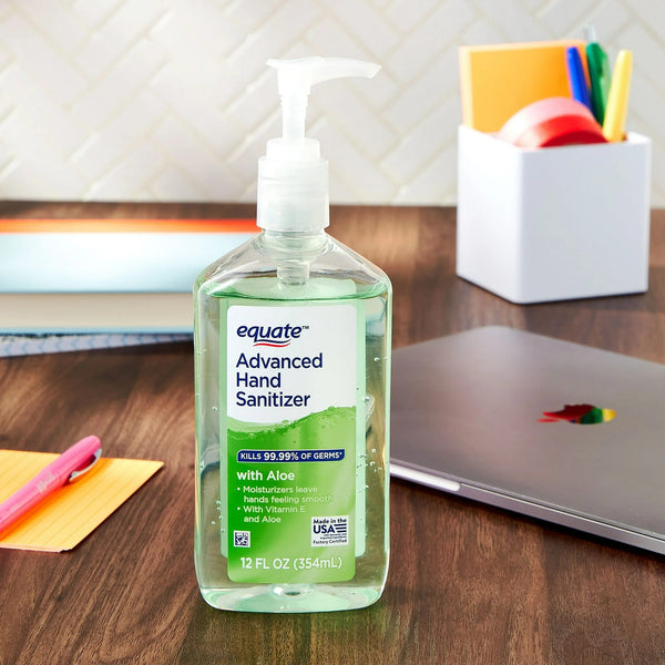Advanced Hand Sanitizer with Aloe - 1 pack - 12 fl oz per pack - plus 3 My Outlet Mall Resealable Storage Pouches