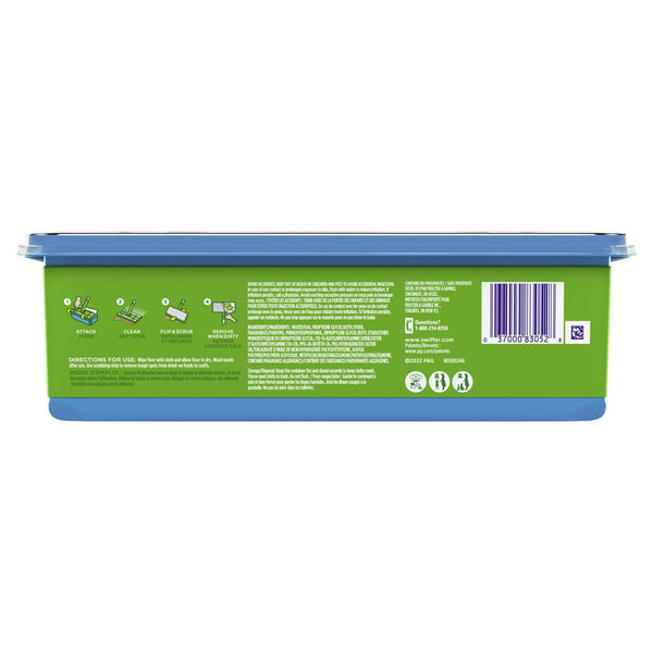 Sweep + Mop, Wet Pads Refill, Floor Cleaner, Cleaning Cloths, Gain - 1 pack - 24 count per pack - plus 3 My Outlet Mall Resealable Storage Pouches