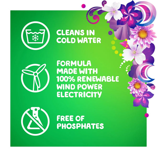 Flings Laundry Detergent Pacs with Odor Defense, Super Fresh Blast Scent - 1 pack - 31 Count - plus 3 My Outlet Mall Resealable Storage Pouches
