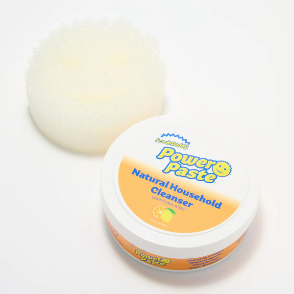 PowerPaste Kitchen and Bathroom Cleaning Paste - Natural Cleanser + Dye Free Scrub Mommy - 3 packs -  1 count per pack - plus 3 My Outlet Mall Resealable Storage Pouches