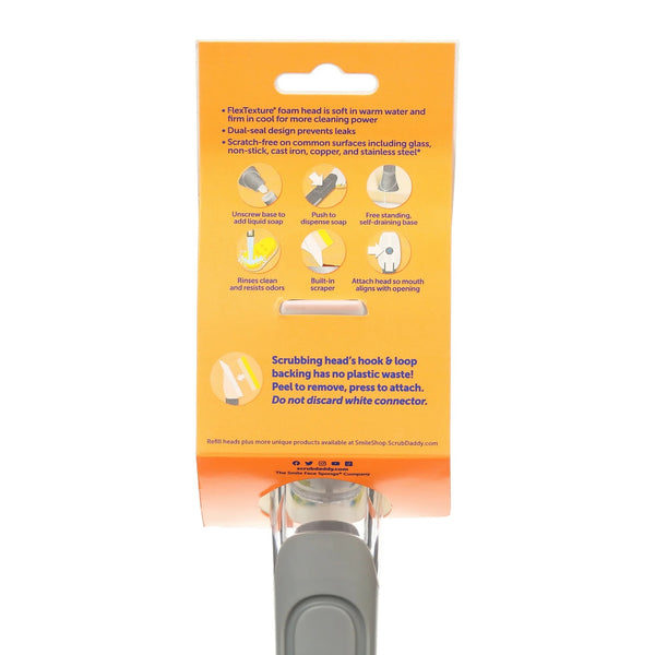 Dish Wand, Soap Dispensing Dish Brush, Texture Changing Sponge, Dish Scrub Brush with Scraper, Scrubbing Head, & Drip Stand - 2 packs - plus 3 My Outlet Mall Resealable Storage Pouches