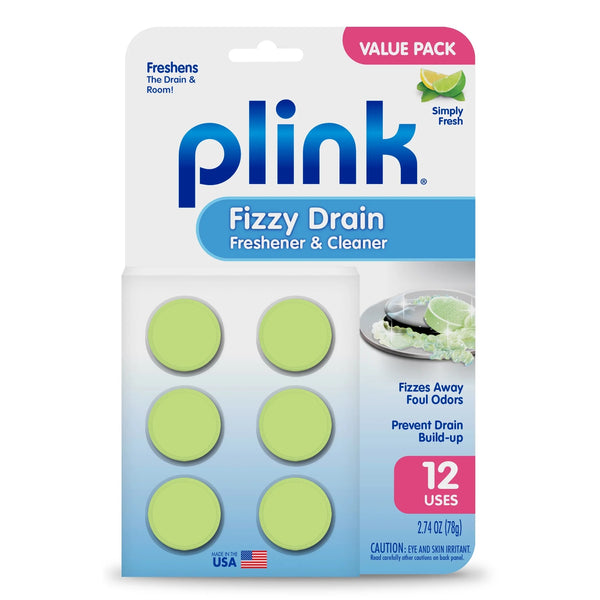 Fizzy Drain Freshener & Cleaner - 2 packs - plus 3 My Outlet Mall Resealable Storage Pouches