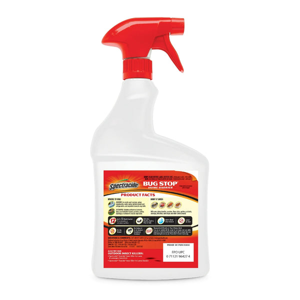 Bug Stop Home Barrier, Ready-To-Use Indoor Plus Outdoor Insect Control - 2 packs - 32 oz per pack - plus 3 My Outlet Mall Resealable Storage Pouches