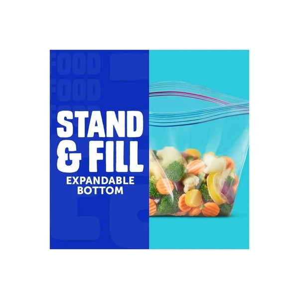 Freezer Half Gallon Storage Bags, Grip 'n Seal Technology - 1 pack - 40 Count per pack - plus 3 My Outlet Mall Resealable Storage Pouches