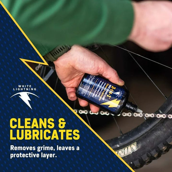 2-in-1 Fast & Easy Bicycle Chain Lube - 1 pack - 4 oz per pack - plus 3 My Outlet Mall Resealable Storage Pouches