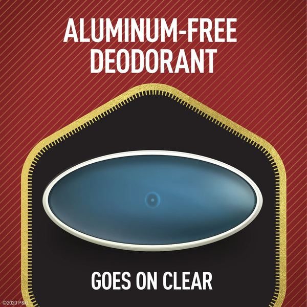 Men's Aluminum Free Deodorant, Invisible Solid Stick, Aqua Reef - 2 packs - 3 oz per pack - plus 3 My Outlet Mall Resealable Storage Pouches
