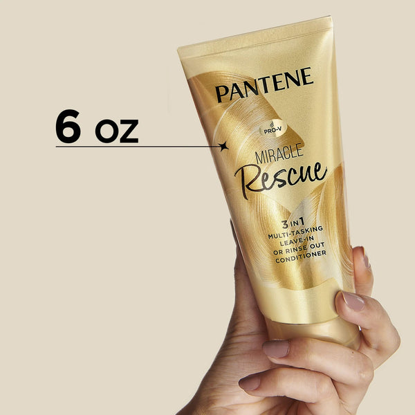 Miracle Rescue 3in1 Multi-Tasking Leave in Conditioner - 2 packs - 6Fl oz per pack - plus 3 My Outlet Mall Resealable Storage Pouches